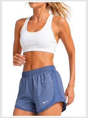 Nike Tempo Running Shorts Blue Dri-FIT Lightweight 3" Size L